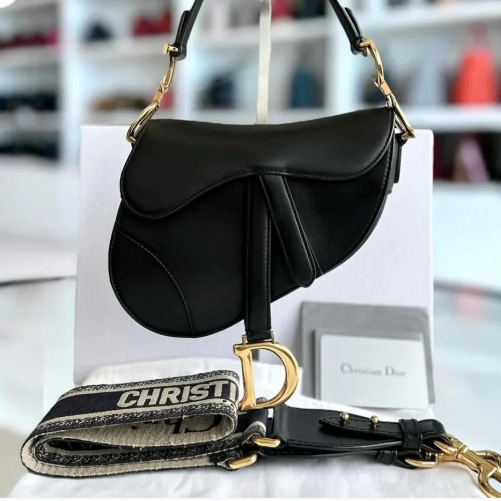 Dior | Bags | Copy Christian Dior Saddle Smooth Calfskin Black Ghw